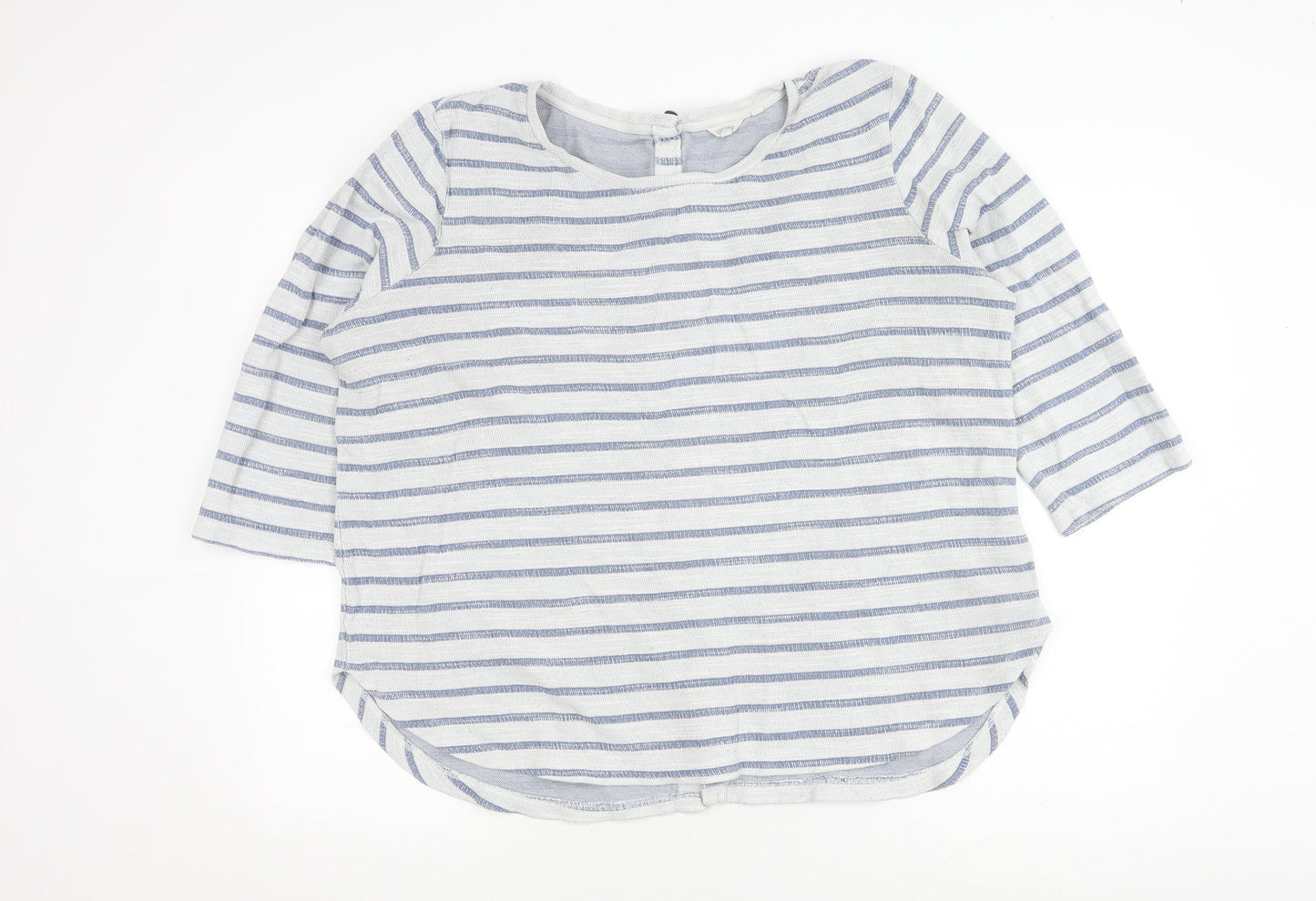 Fat Face Women's Blue White Striped Cardigan Size 18