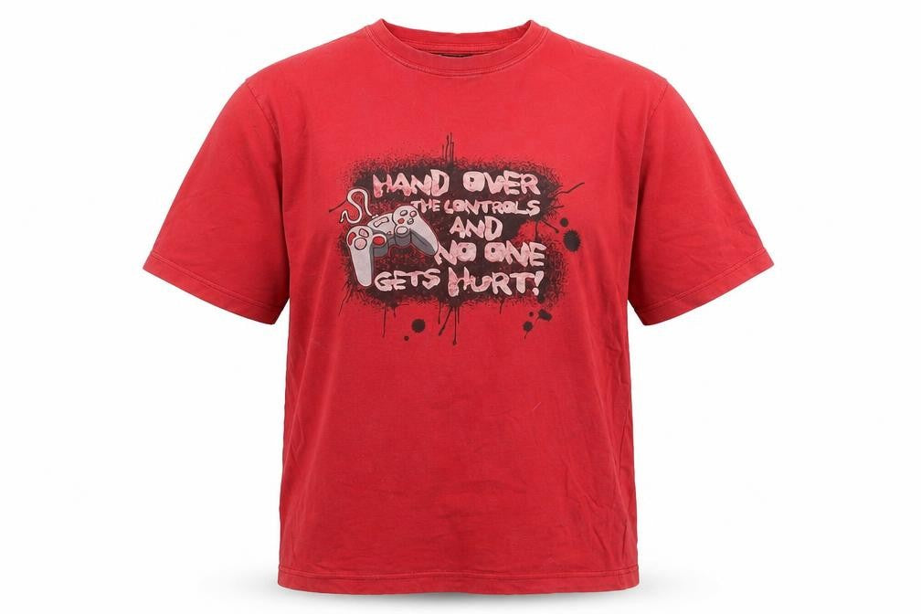 Rebel Red Teen Gaming Graphic Cotton T-Shirt, Size 13