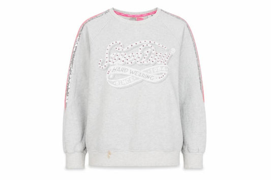 Womens UK M Regular Superdry Grey Sweatshirt Sweatshirt