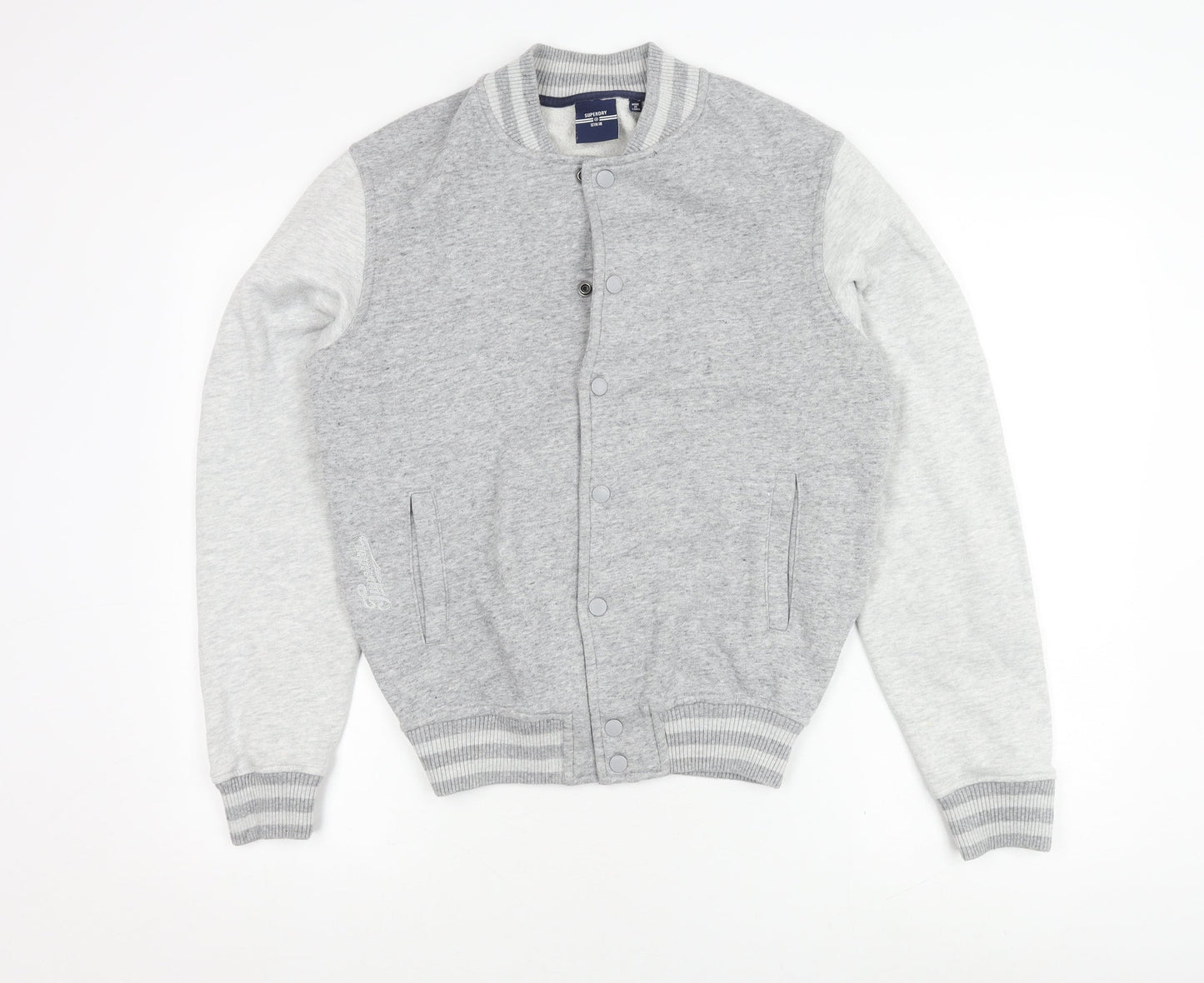 Superdry Men's Grey Varsity Jacket XS