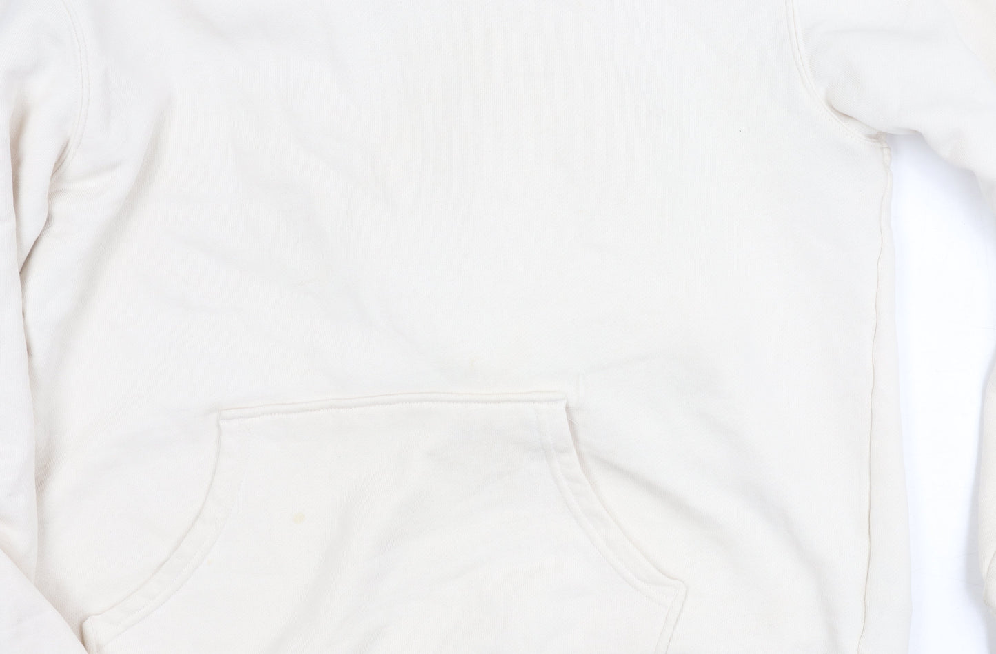 Adidas Ivory Unisex L Pullover Hoodie with Logo