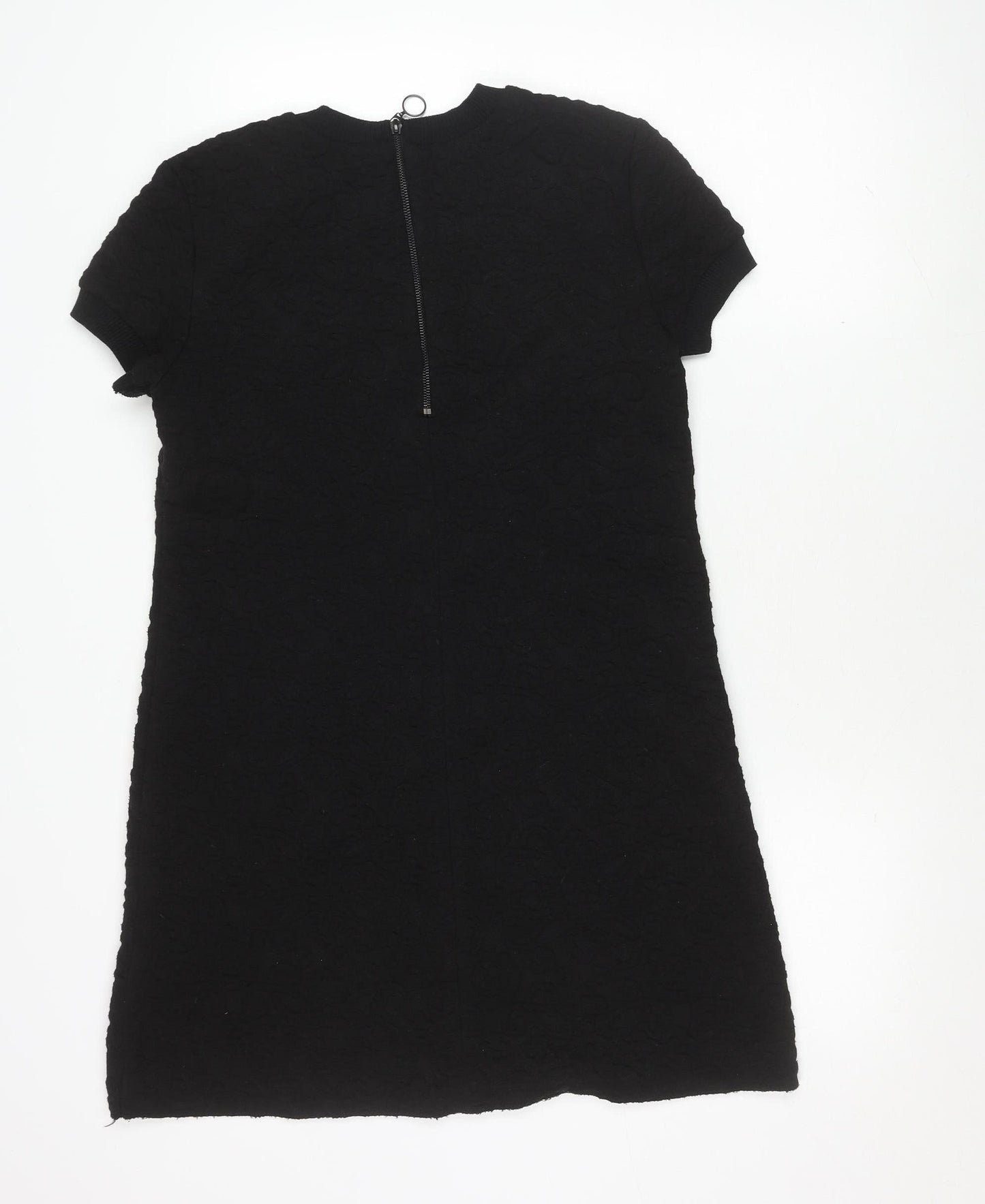 Zara Woman Black Shift Dress Size 12, Elegant Style