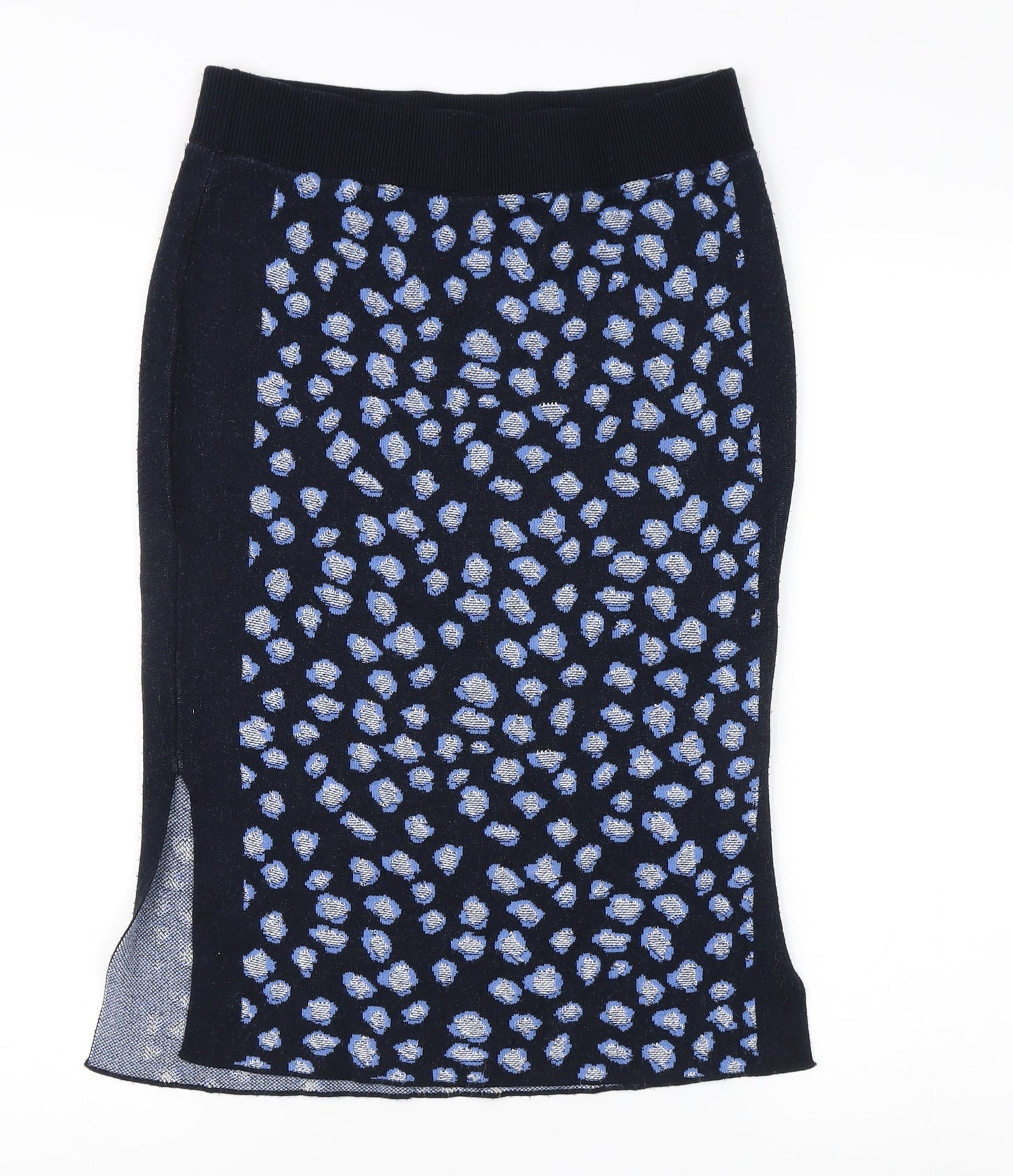 Per Una Women's Blue Animal Print Pencil Skirt Size 10