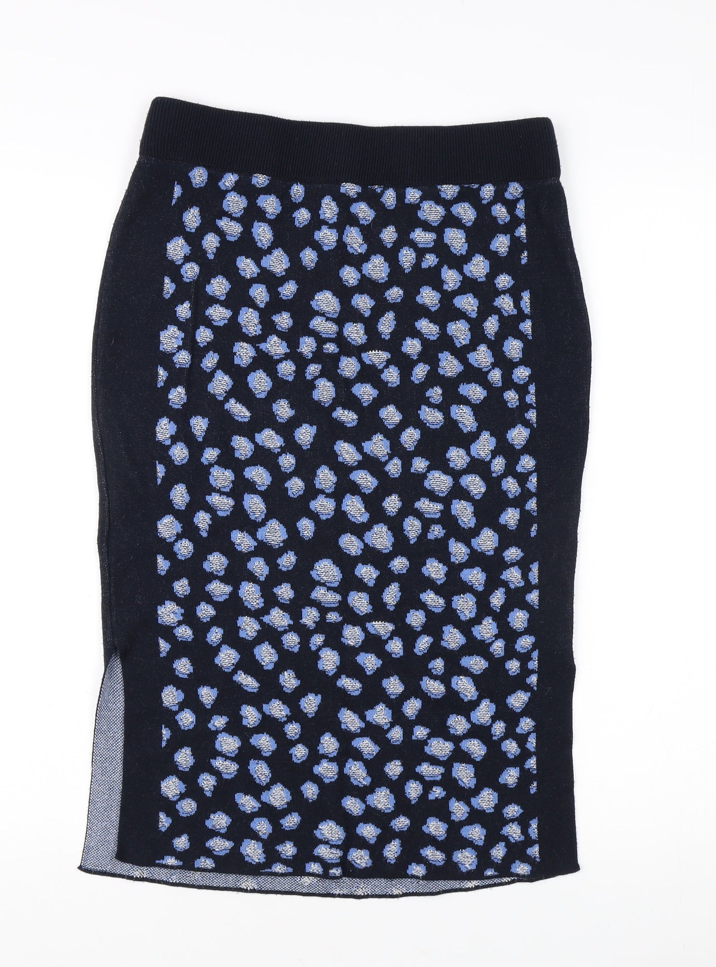 Per Una Women's Blue Animal Print Pencil Skirt Size 10