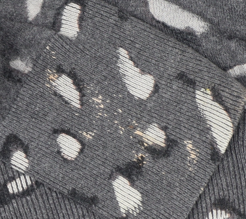 Next Women’s Grey Animal Print Pullover Jumper Size 16
