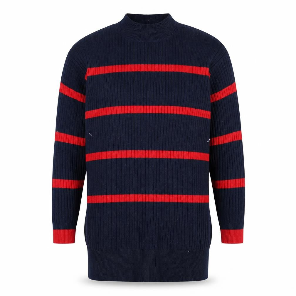 Marks and Spencer Men's Blue Striped XS Jumper
