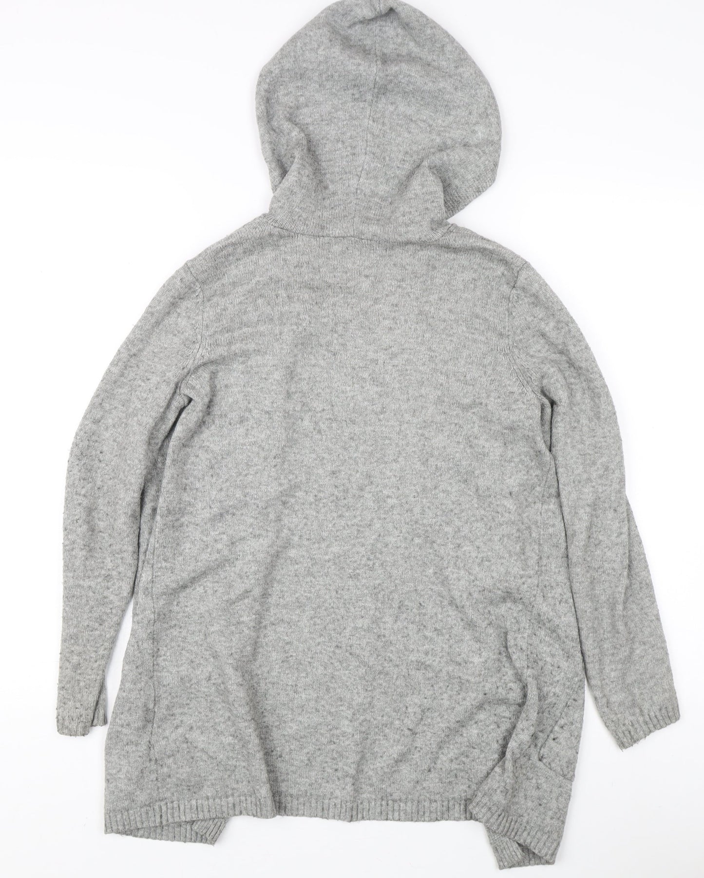 ONLY Women's Grey Hooded Cardigan XS