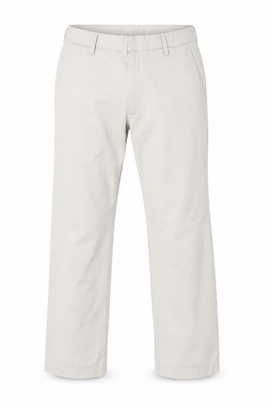 Banana Republic Men's Beige Chino Relaxed Fit Trousers