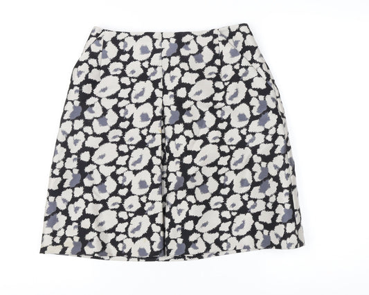 Whistles Women's Black Multicoloured Skirt Size 10