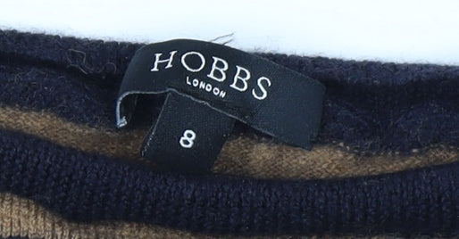 Hobbs Women's Multicoloured Striped Jumper, Size 8