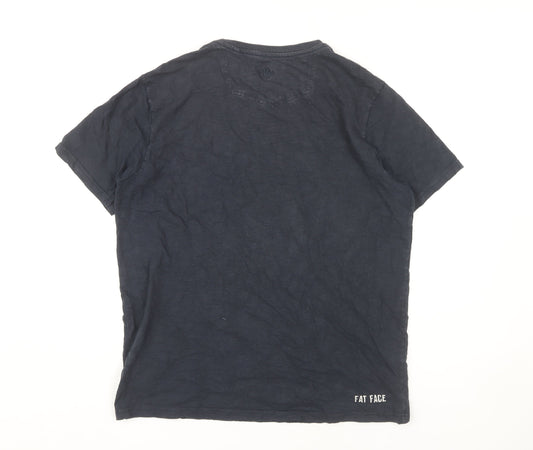 Fat Face Men's Black Medium Graphic T-Shirt