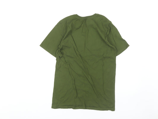 Nike Men's Green Athletic Graphic T-Shirt S