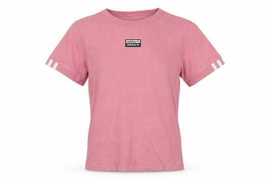 Womens UK Size XS adidas Pink 100% Cotton T-Shirt