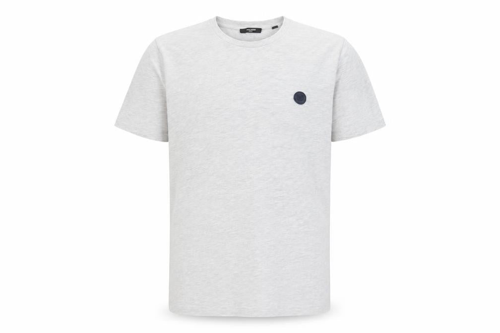 Mens UK Size L JACK & JONES Grey  Cotton Blend T-Shirt
