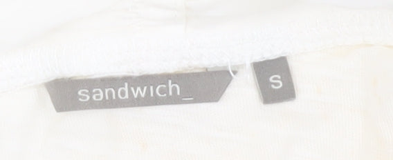 Sandwich Women's Ivory Cardigan Jumper Size S