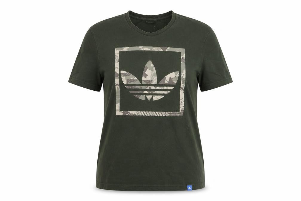 Unisex Adultss UK Size S adidas Green Cotton T-Shirt