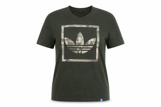Unisex Adultss UK Size S adidas Green Cotton T-Shirt