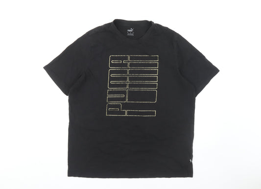 Puma Men's Black XL Crew Neck T-Shirt