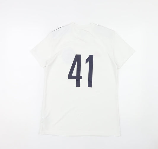 Adidas Unisex White M Jersey T-Shirt for Hockey