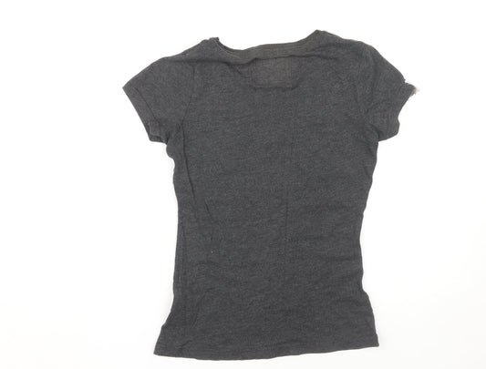 Superdry Women's Black T-Shirt, Size S, Casual Style