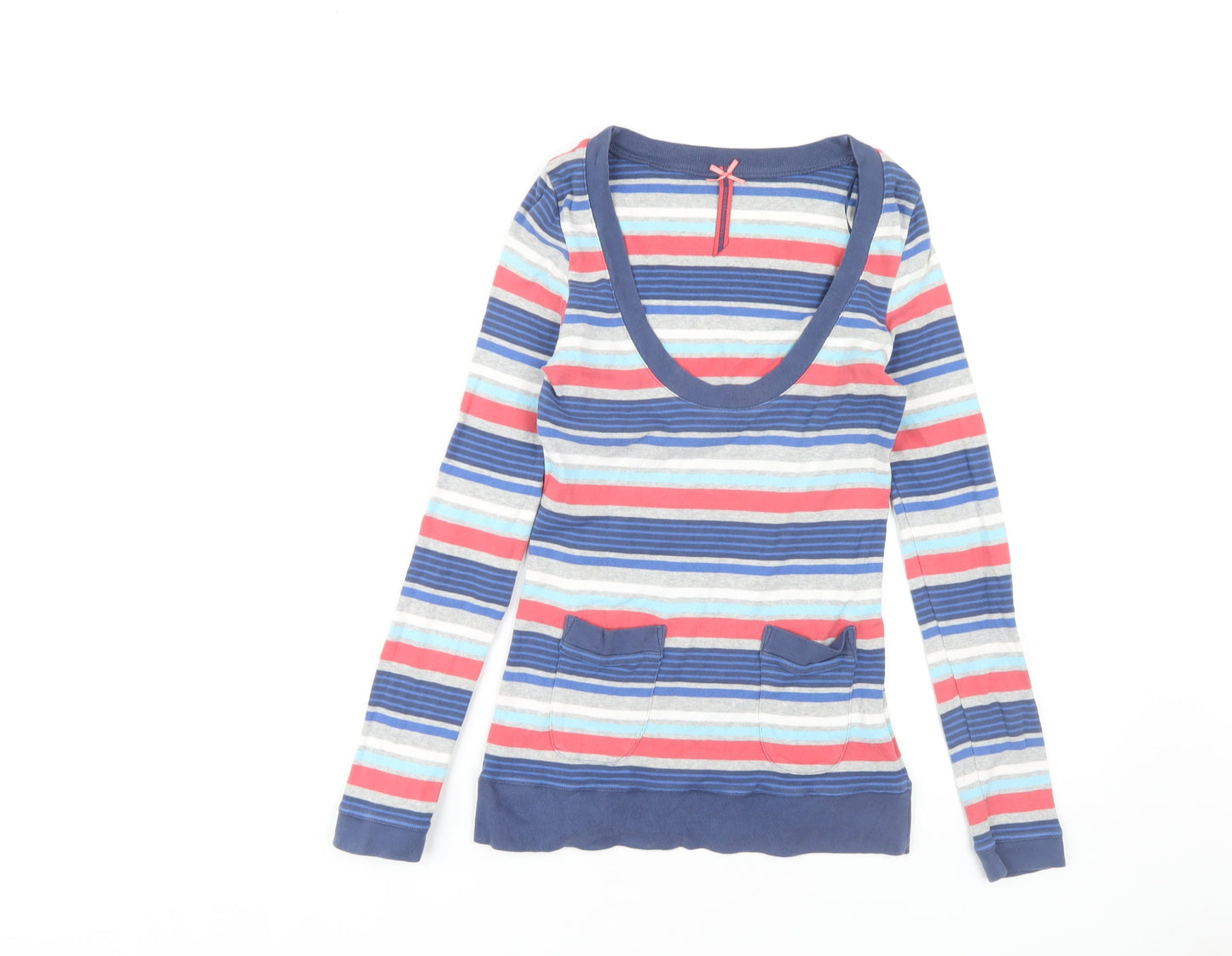 Next Women Multicoloured Striped T-Shirt Size 12