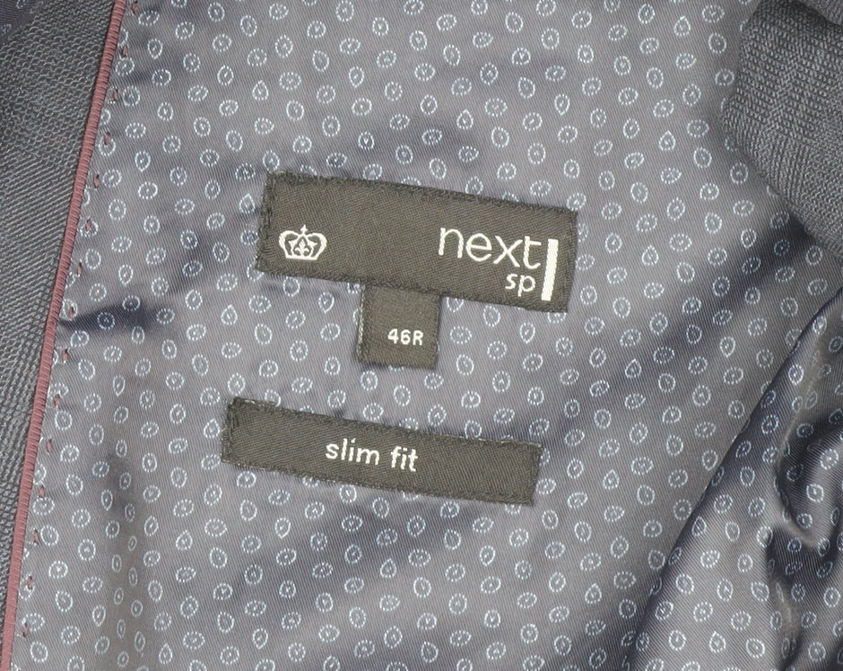 Next Men's Blue Slim Fit Blazer, 46R, Formal Style