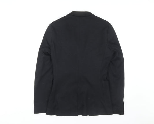 ASOS Men's Black Blazer, UK 36, Regular Fit, Formal