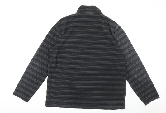 Hi Gear Men's Black 2XL 1/2 Zip Sweatshirt