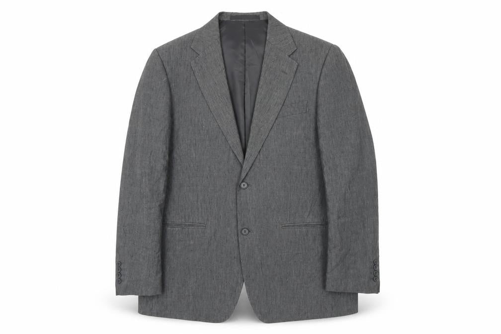 Marks and Spencer Men's Grey Blazer, Size M, Single-Breasted