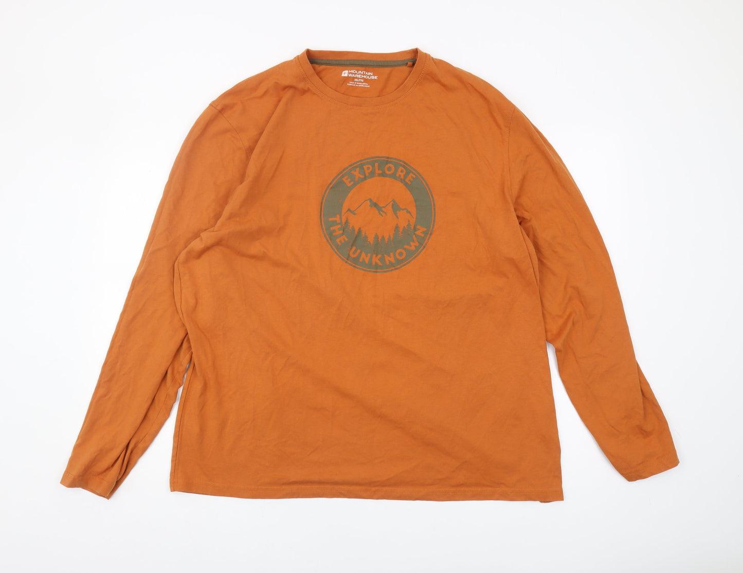 Mountain Warehouse Men's Orange Long Sleeve T-Shirt 2XL