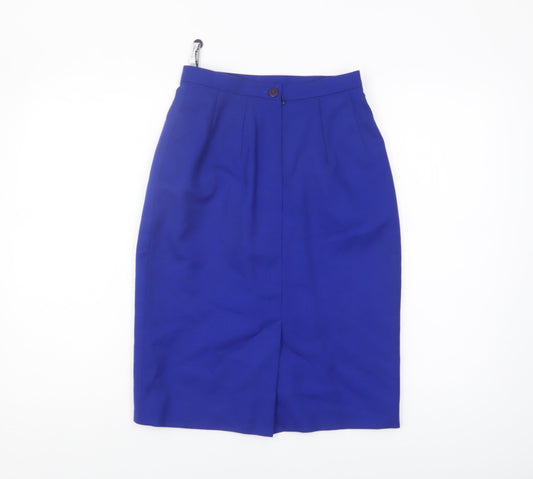 Planet Women's Blue Wool Pencil Skirt Size 8