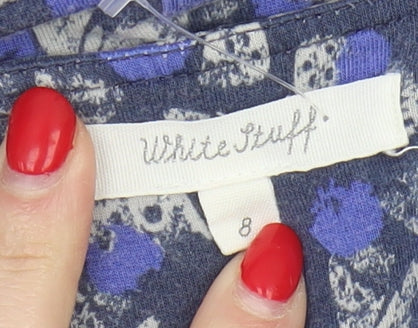 White Stuff Women's Blue Floral Dress Size 8
