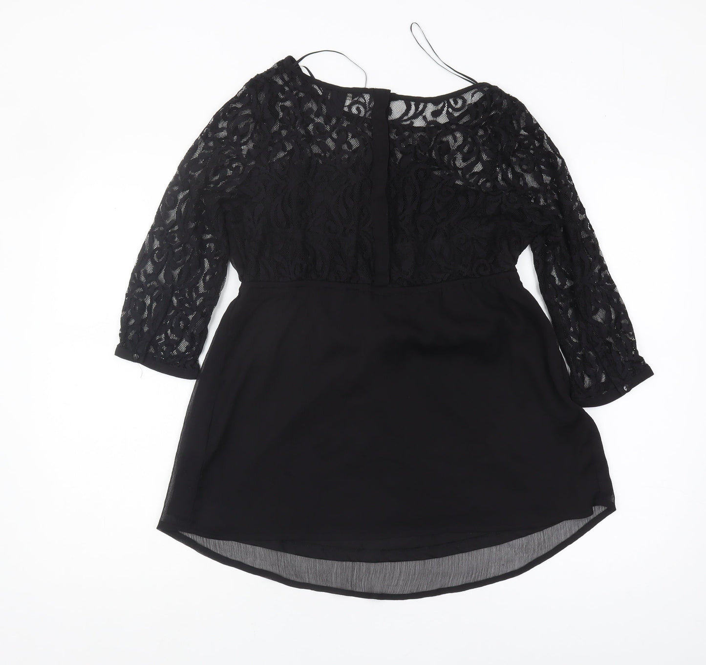 H&M Maternity Black Lace Blouse 8 Women Casual/Party