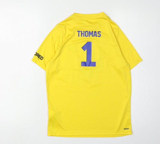 New Balance Boys Yellow Cricket T-Shirt Size 146