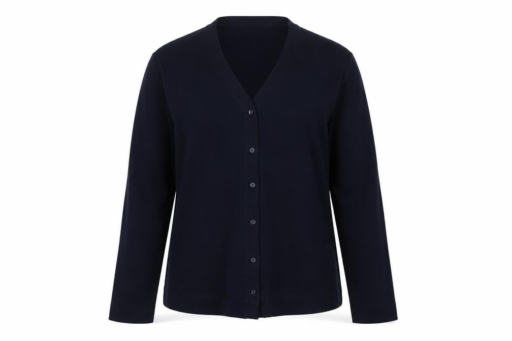 TIGI Women's Black V-Neck Cardigan Size 10