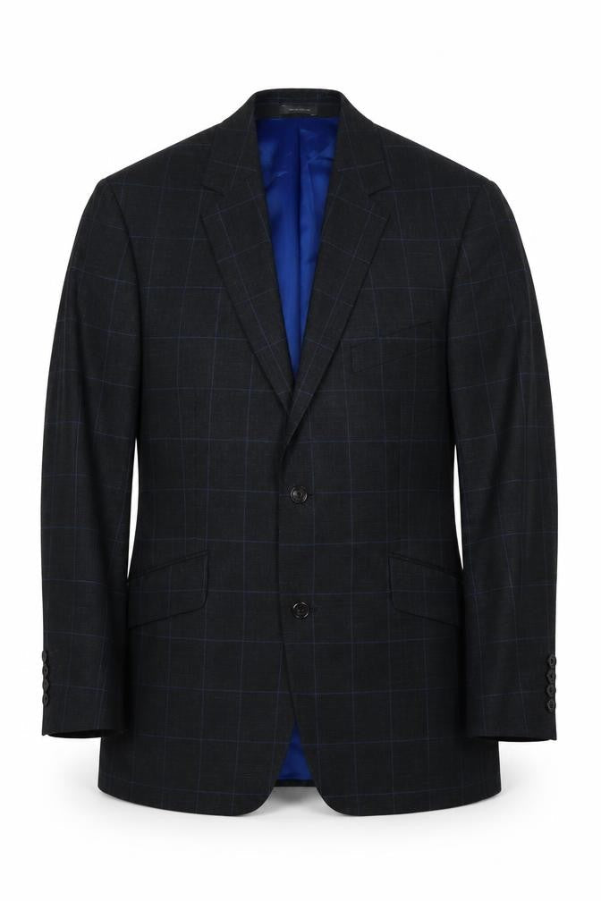 Mens 40 Chest Regular Austin Reed Black Two-Button