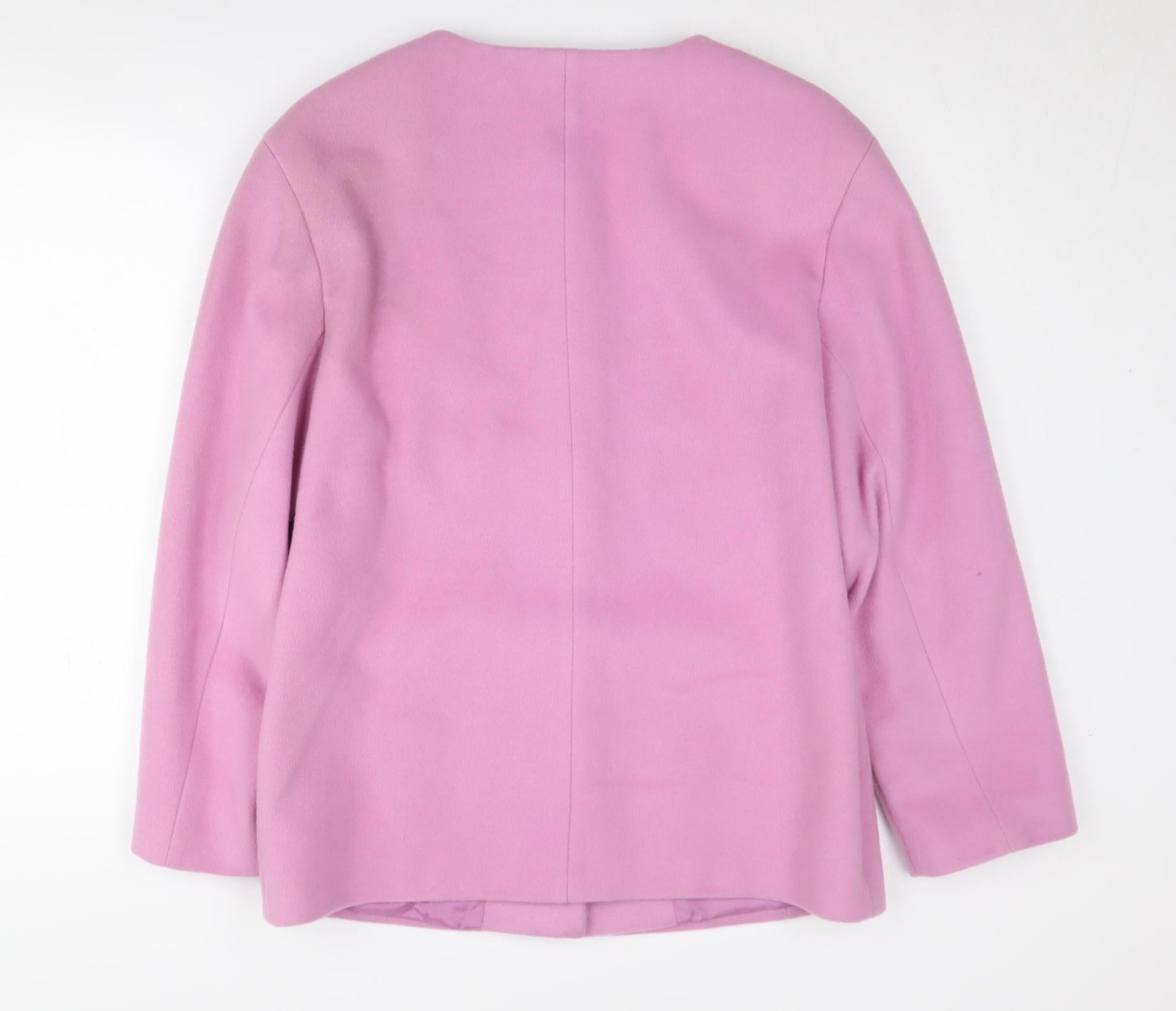 Eugen Klein Women’s Pink Wool Coat, Size 10