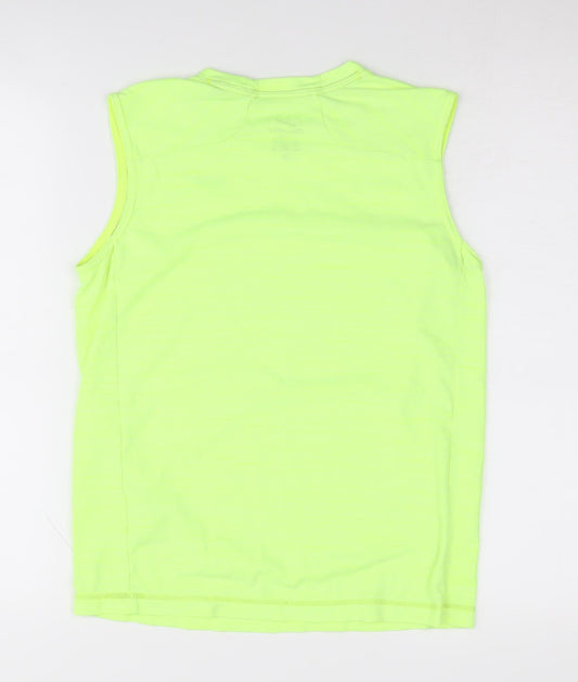 Nike Unisex Green Athletic Tank - L, Breathable Activewear