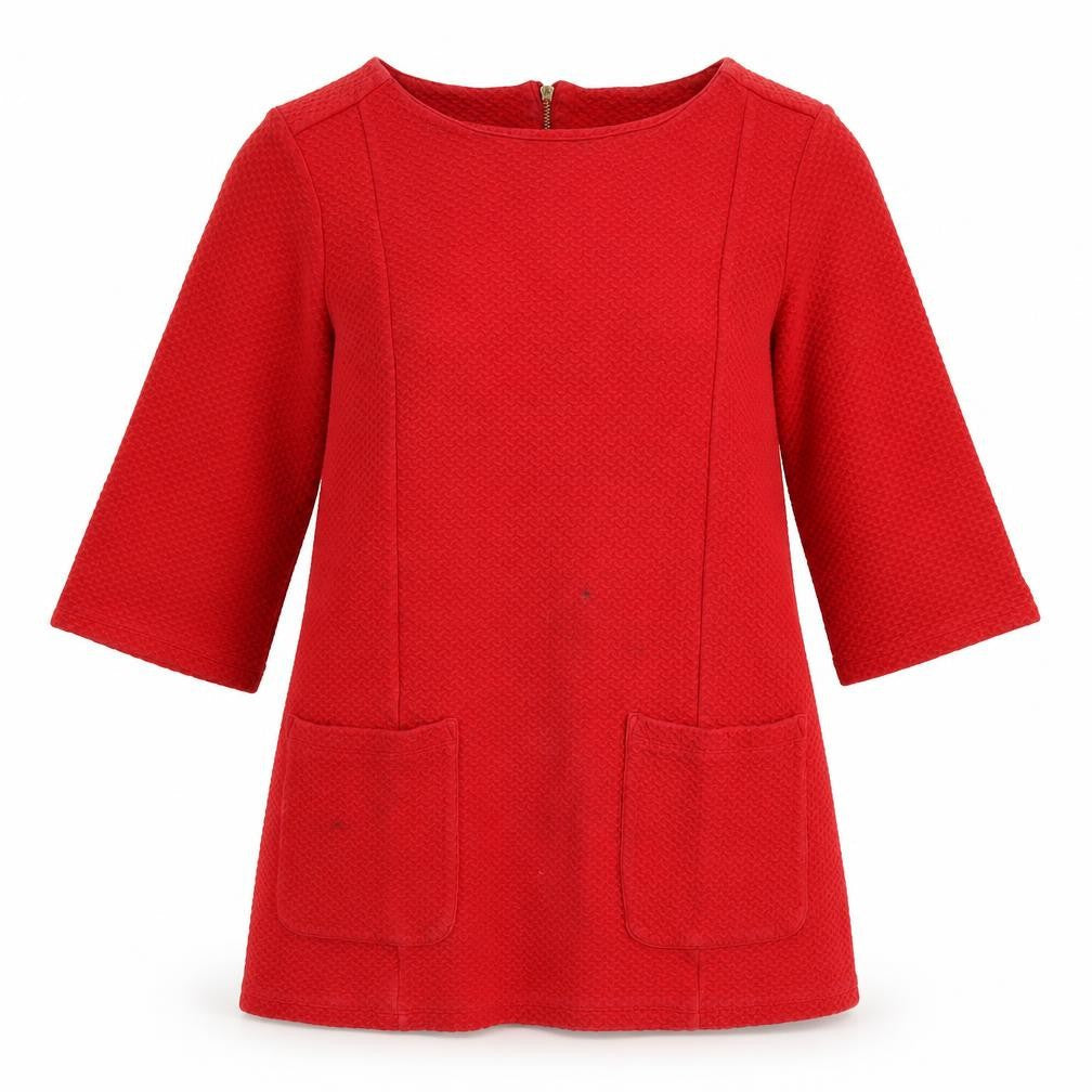 Whistles Red Women's Blouse, Size 12 - Classic Style