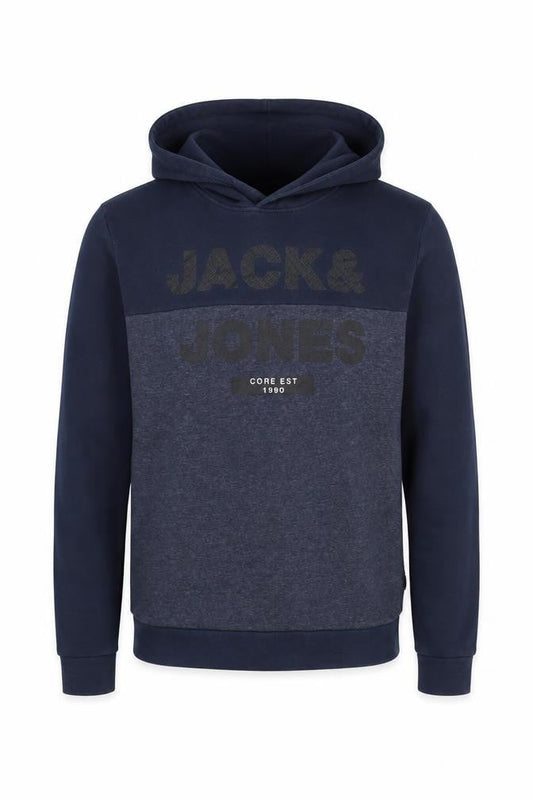 Mens UK M Regular JACK & JONES Blue Pullover Hoodie