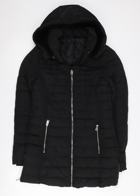 Golddigga Women's Black Puffer Jacket Size 12