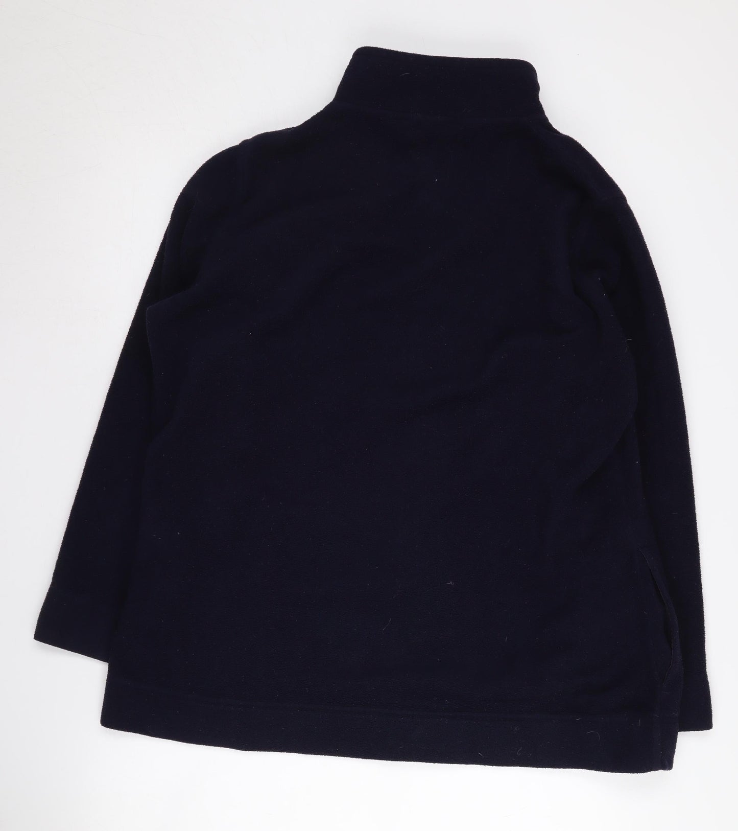 EWM Women's Black Fleece Jacket L Casual Zip