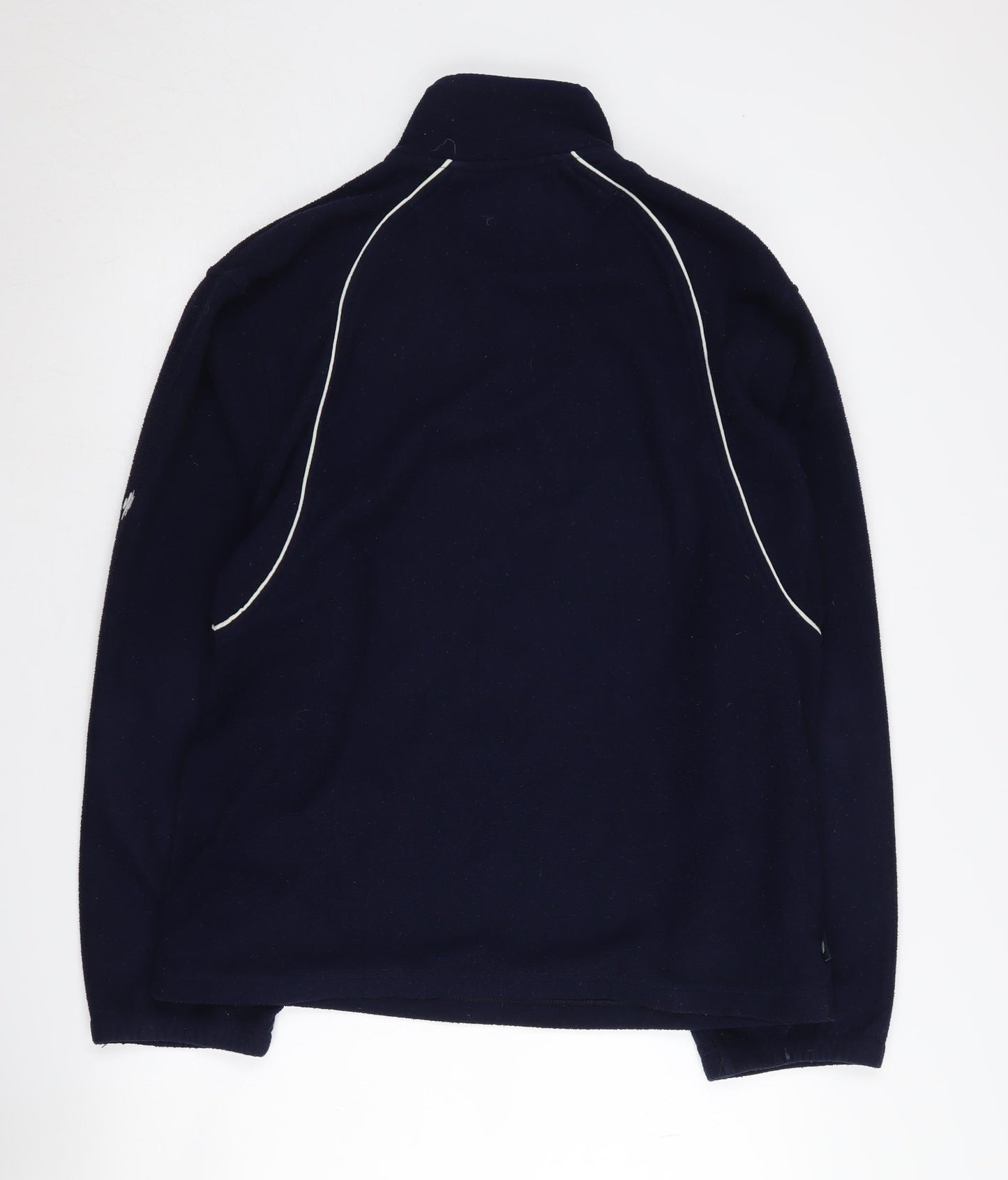 Marks and Spencer Men's Blue Fleece 1/4 Zip Sweatshirt M