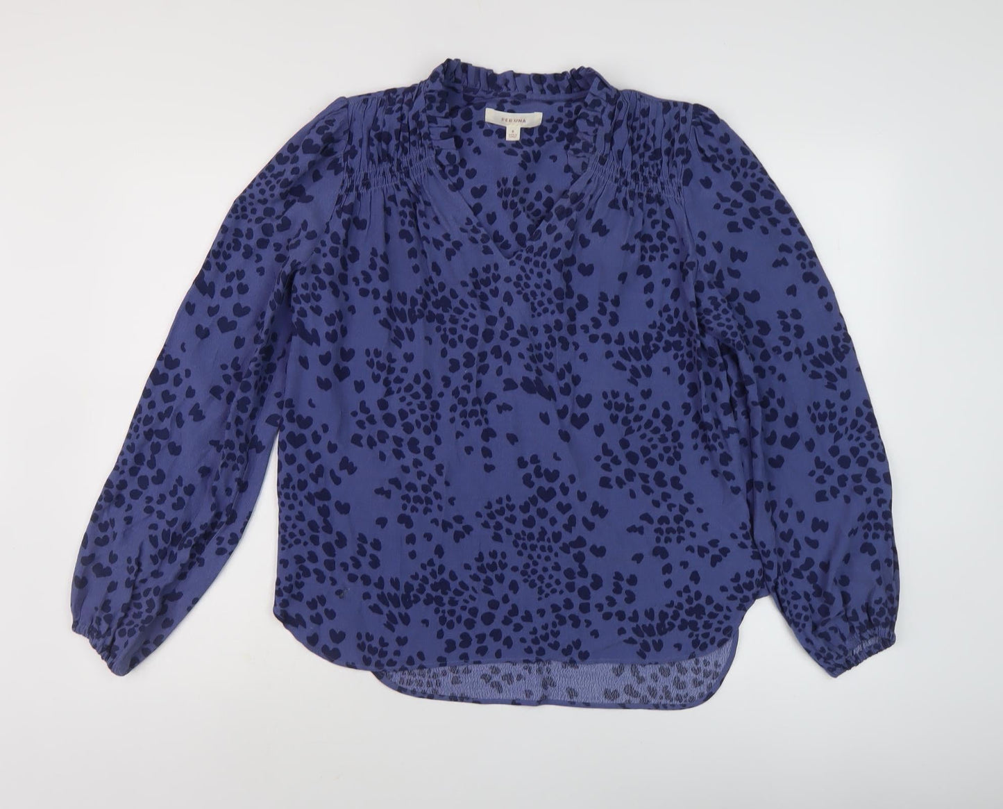 Marks and Spencer Women's Blue Long Sleeve Blouse
