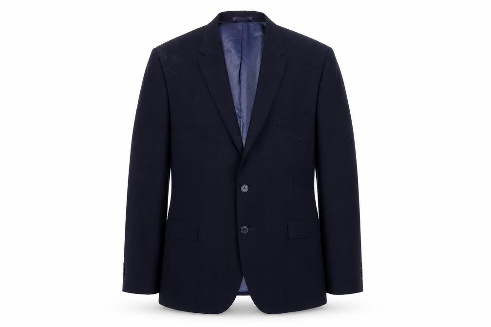 Marks and Spencer Men's Navy Check Blazer 36R