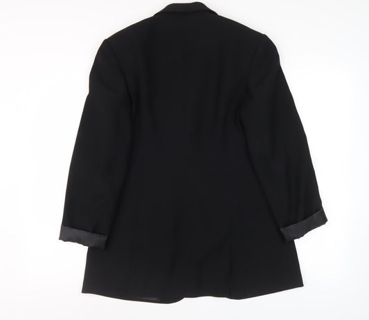 Next Women's Black Single-Breasted Blazer Size 8