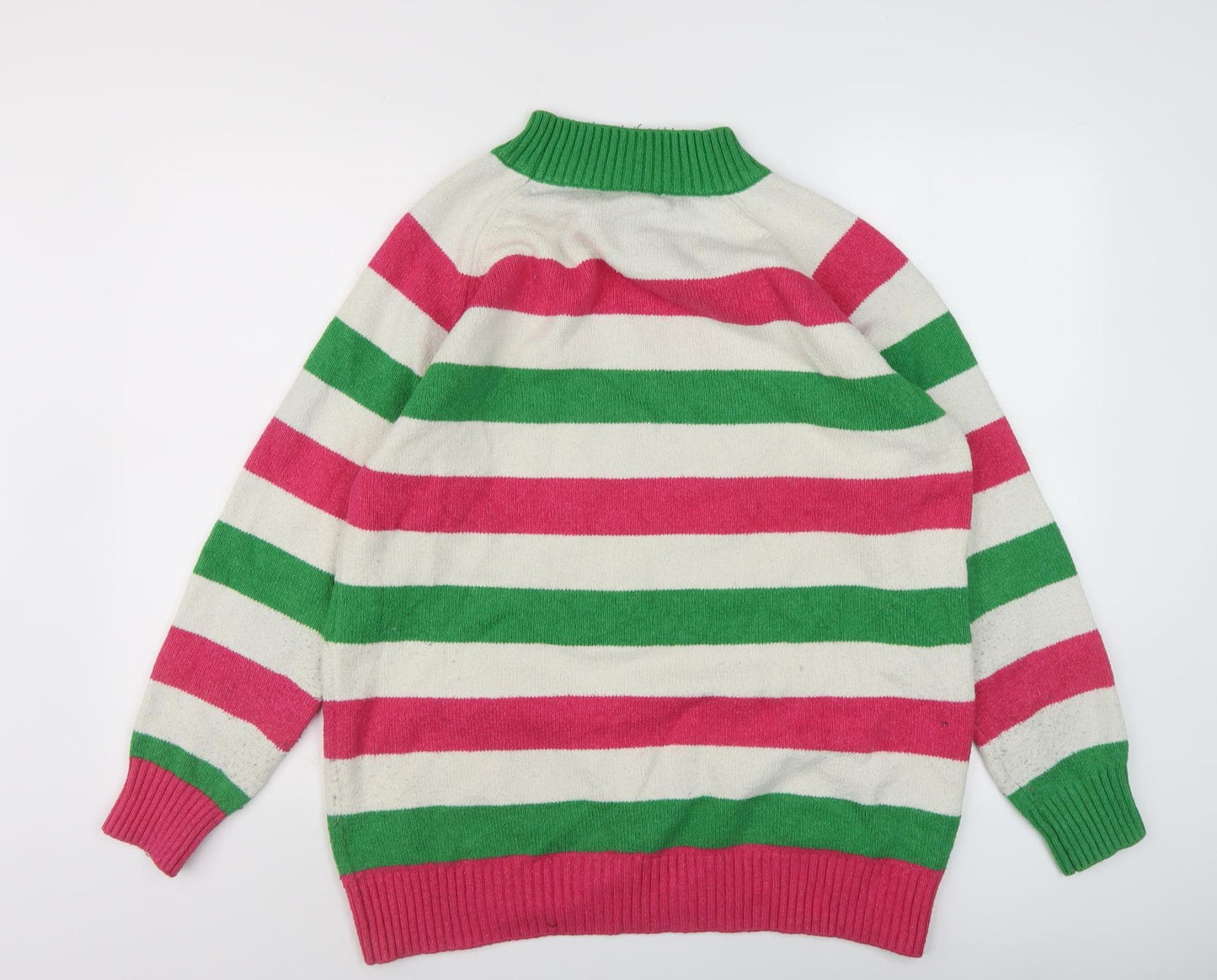 Next Women's Multicoloured Striped Pullover Jumper Size 12