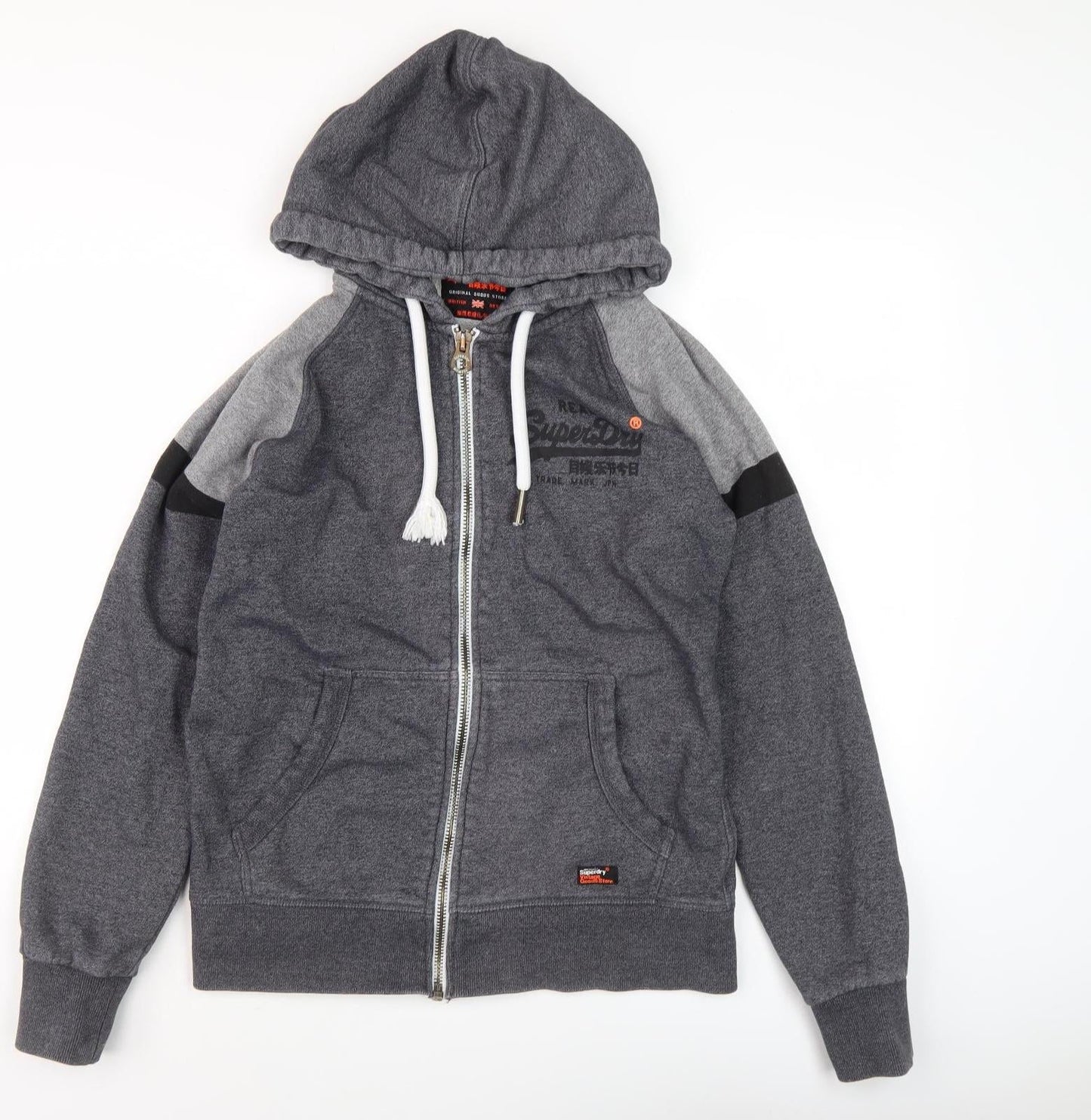 Superdry Men's Grey Full Zip Hoodie L
