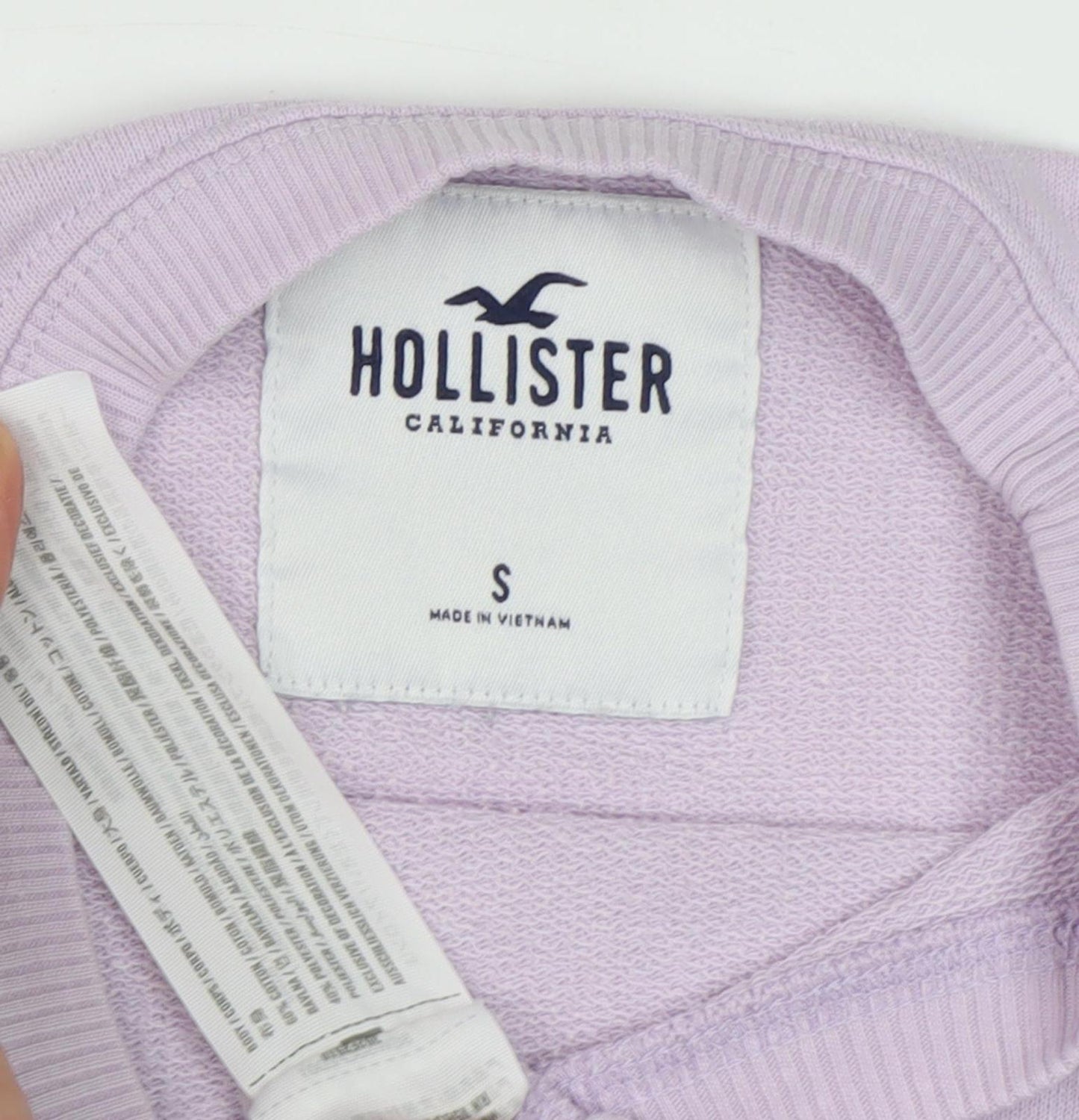 Hollister Women's Purple Crew Neck Sweatshirt S