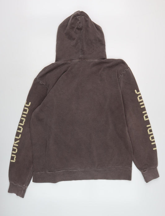 PRETTYLITTLETHING Women’s Brown Pullover Hoodie, Size S